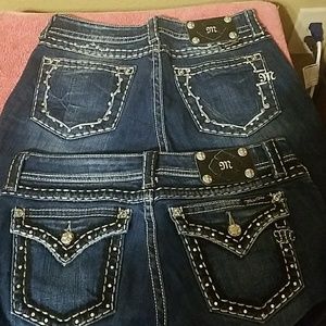2 pair Miss Me jeans